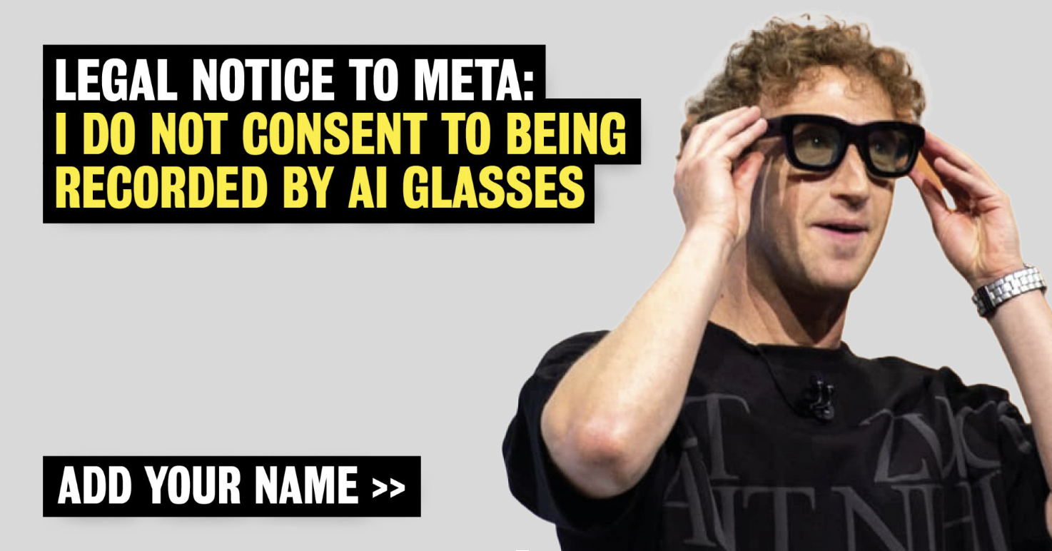 Send legal notice to Meta saying they CANNOT use your face and image